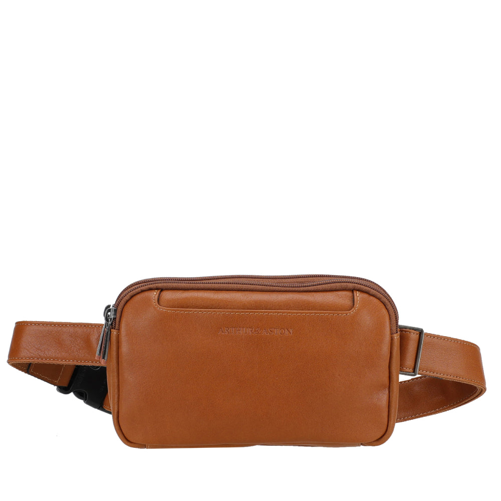 Leon leather belt pouch