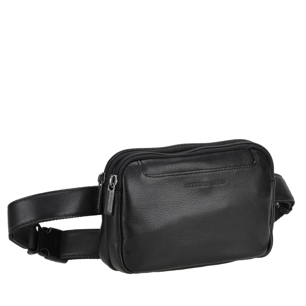 Leon leather belt pouch