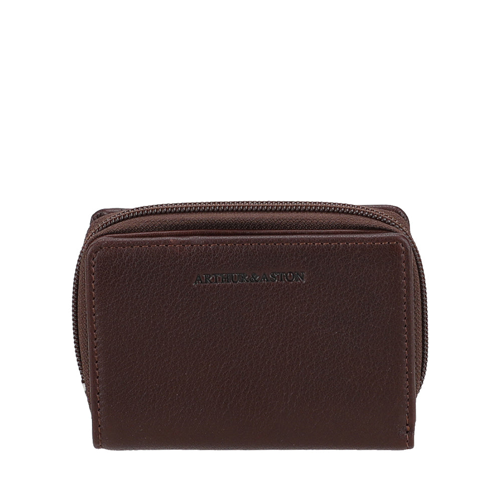 Porte-monnaie et cartes en cuir Ange