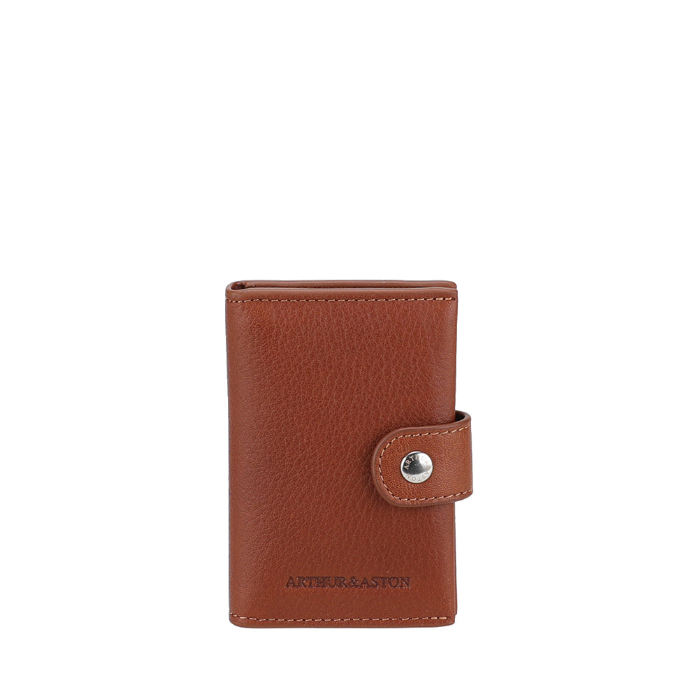 Petit Porte-cartes à pression Cuir Ange