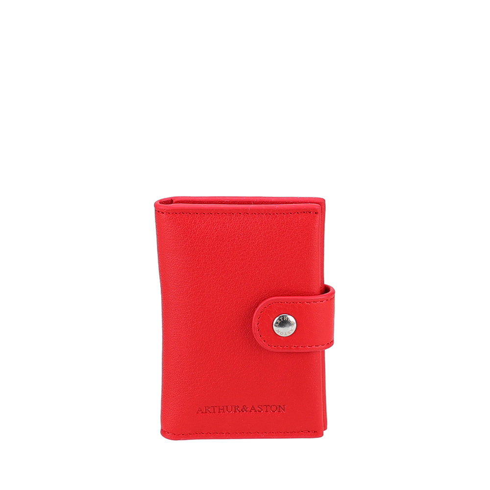 Petit Porte-cartes à pression Cuir Ange