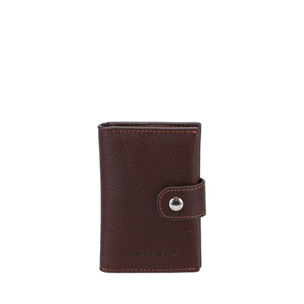 Petit Porte-cartes à pression Cuir Ange