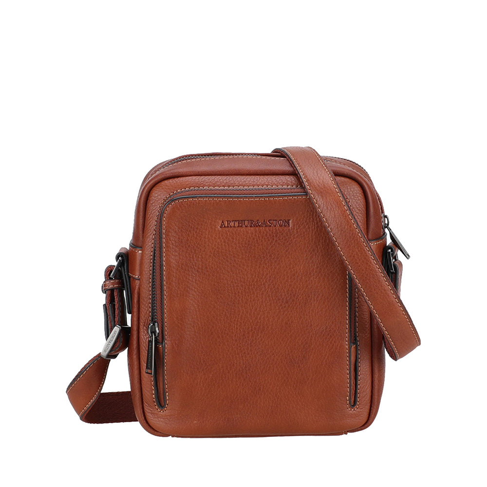 Grand sac travers 2 compartiments cuir Nairo