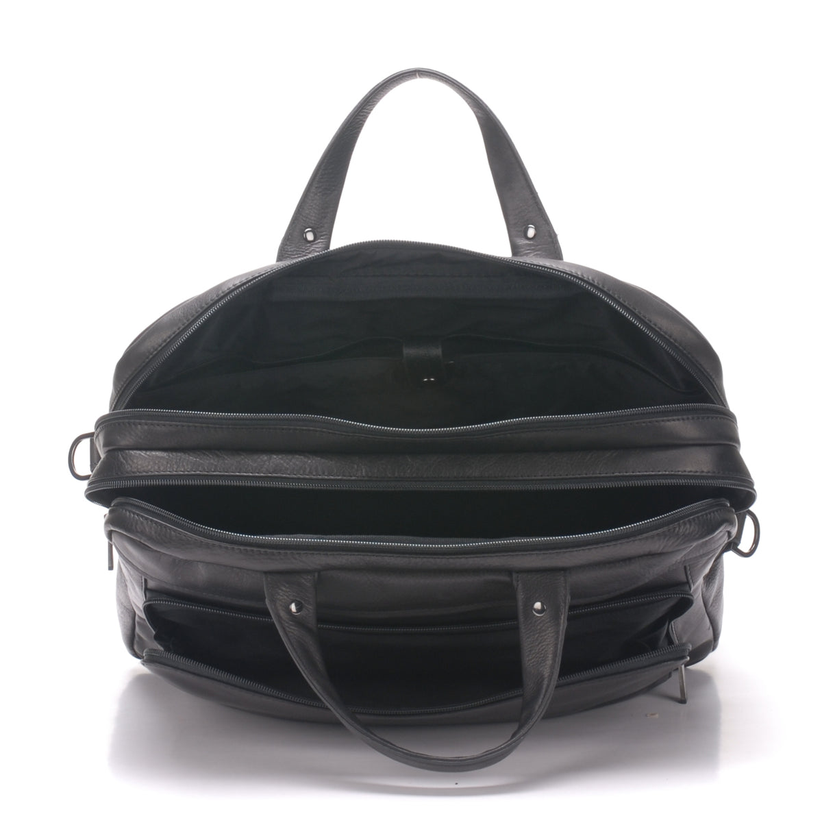 Porte document 2 soufflets cuir vachette et doublure coton