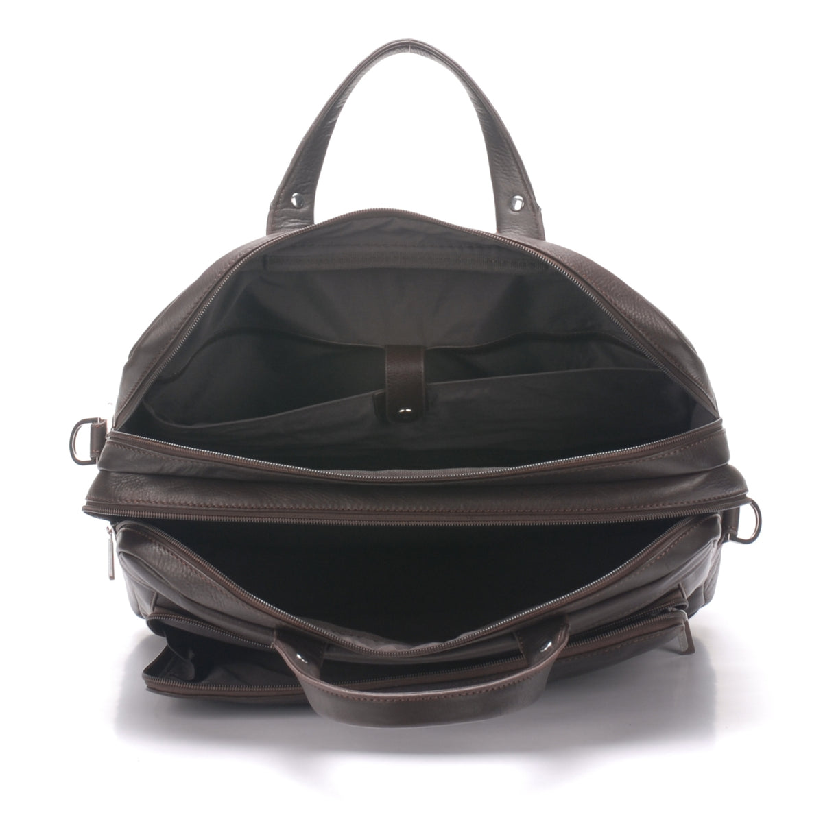 Porte document 2 soufflets cuir vachette et doublure coton