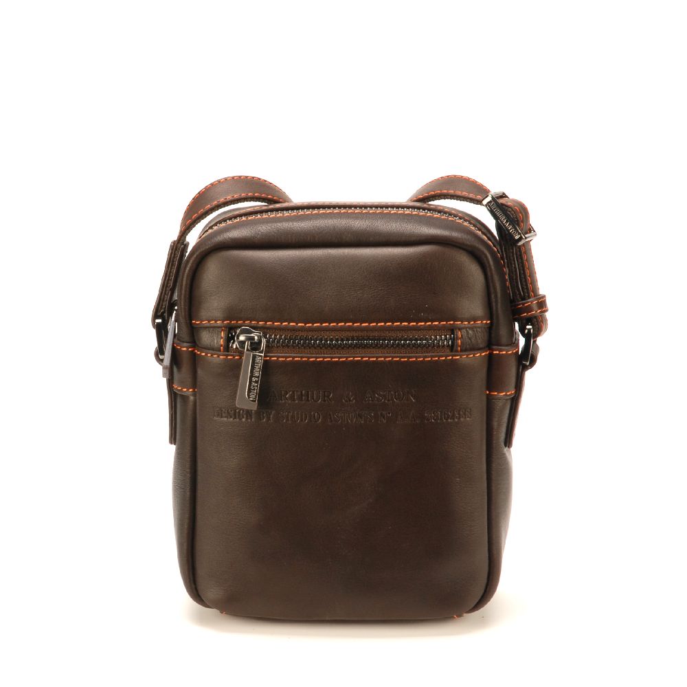 Sac travers Pablo en cuir plongé