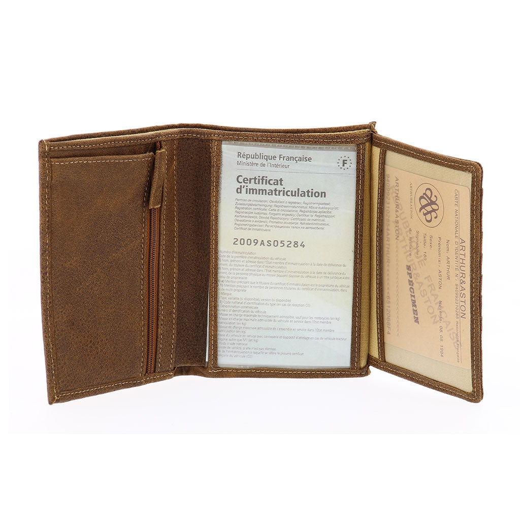 Cristiano destroyed leather wallet