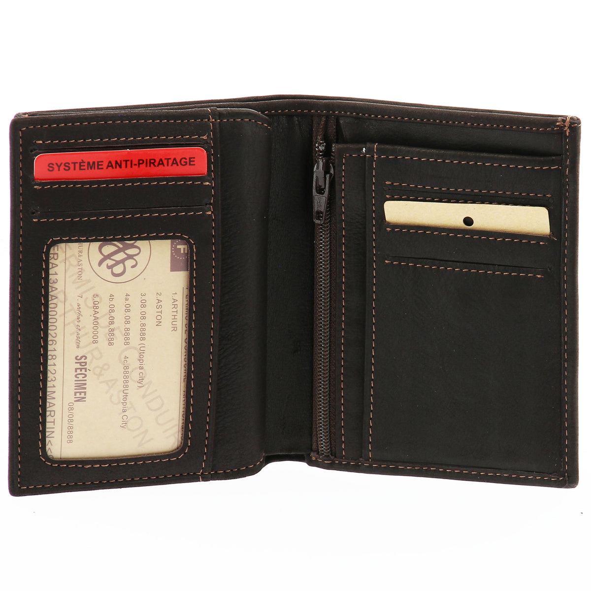 Louis oiled leather wallet