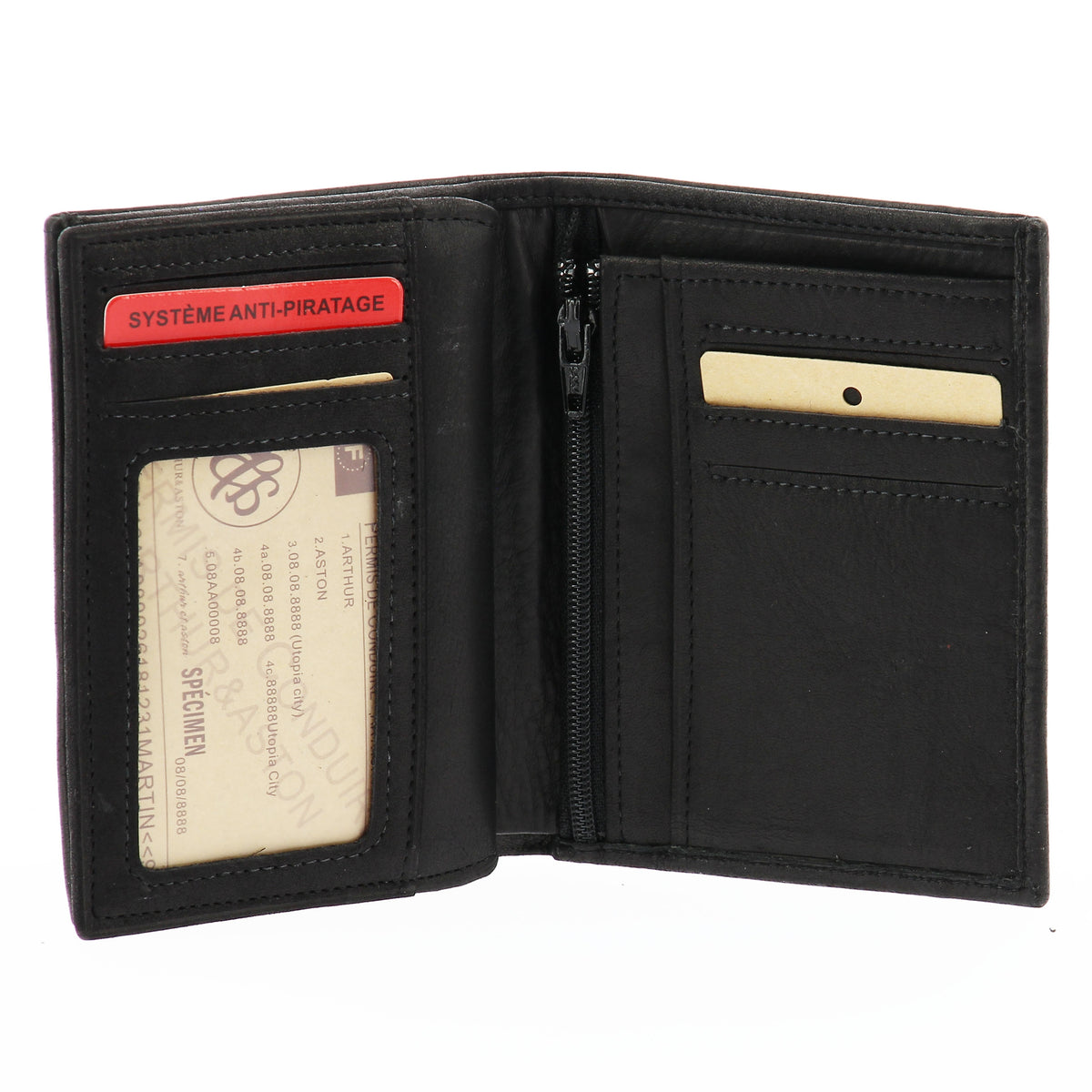Louis oiled leather wallet