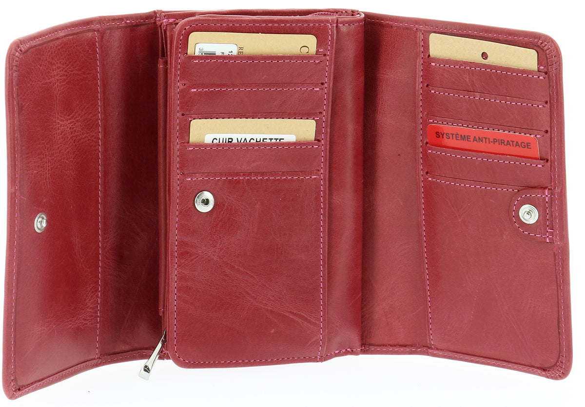 Oiled leather wallet