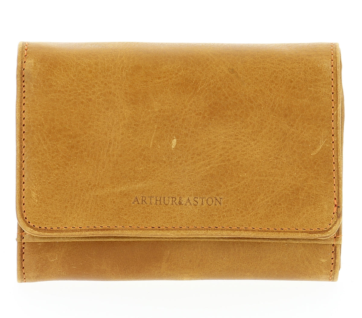 Oiled cowhide leather wallet Pink