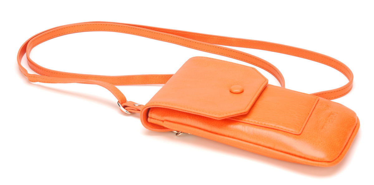 Pochette téléphone en cuir de buffle