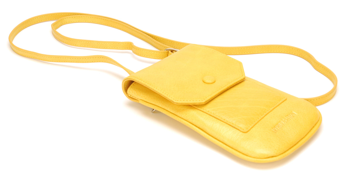 Pochette téléphone en cuir de buffle