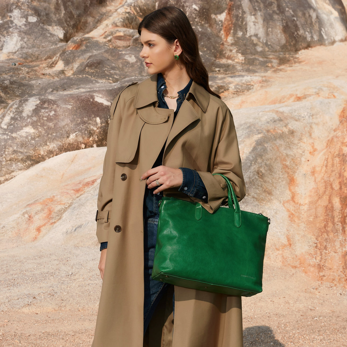 Edith Leather Handbag