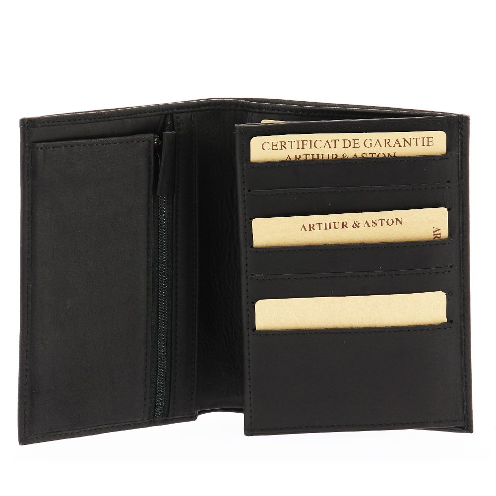 Grand portefeuille Louis en cuir gras