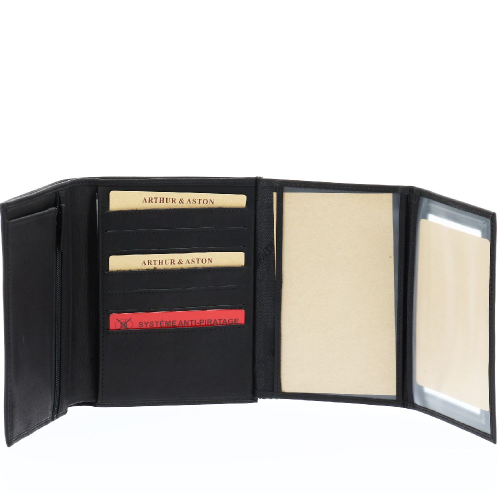 Grand portefeuille Louis en cuir gras