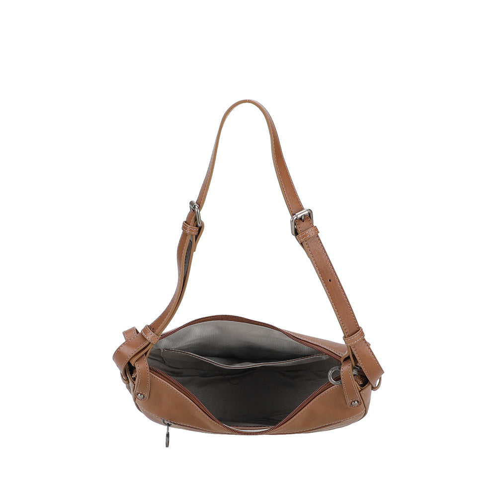 Sac épaule demi lune Edith Cuir