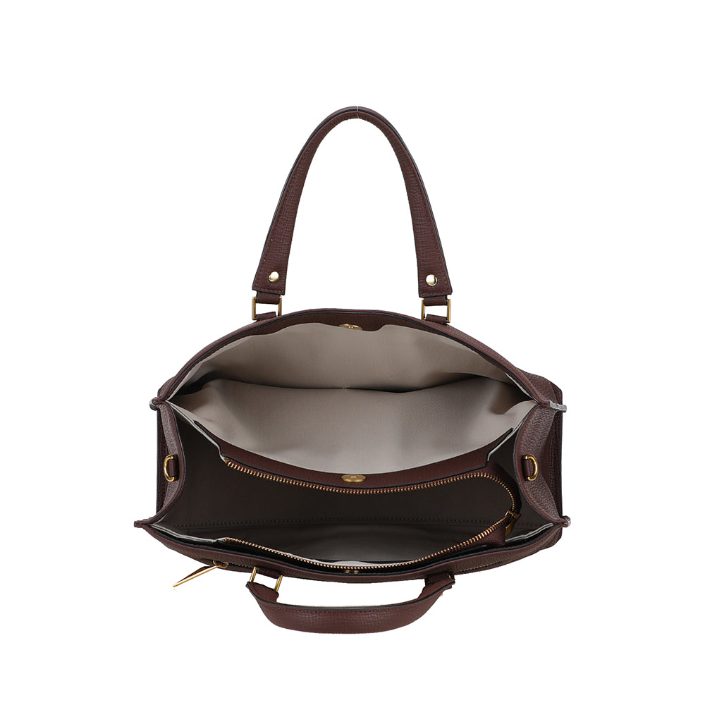 Grand sac porté main Nora en cuir