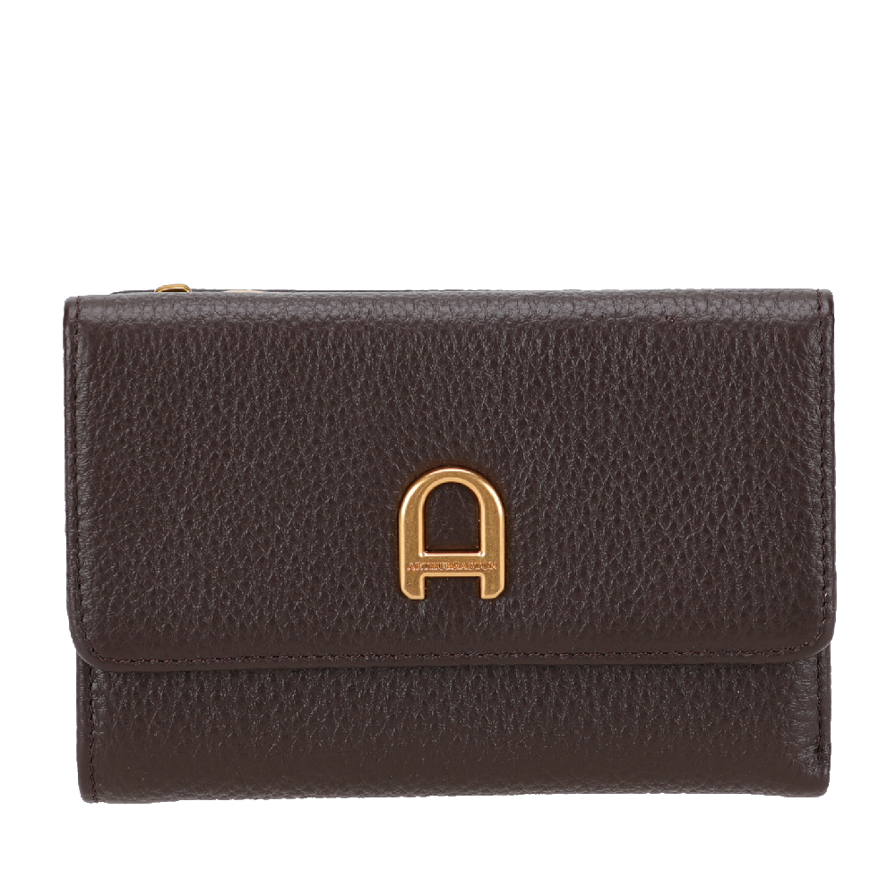 Camille compact leather wallet
