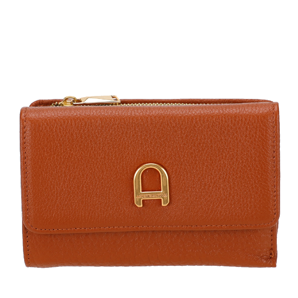 Camille compact leather wallet