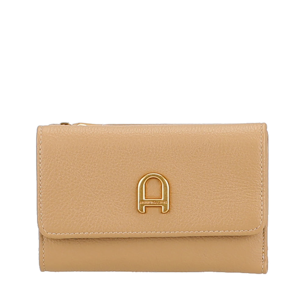 Camille compact leather wallet