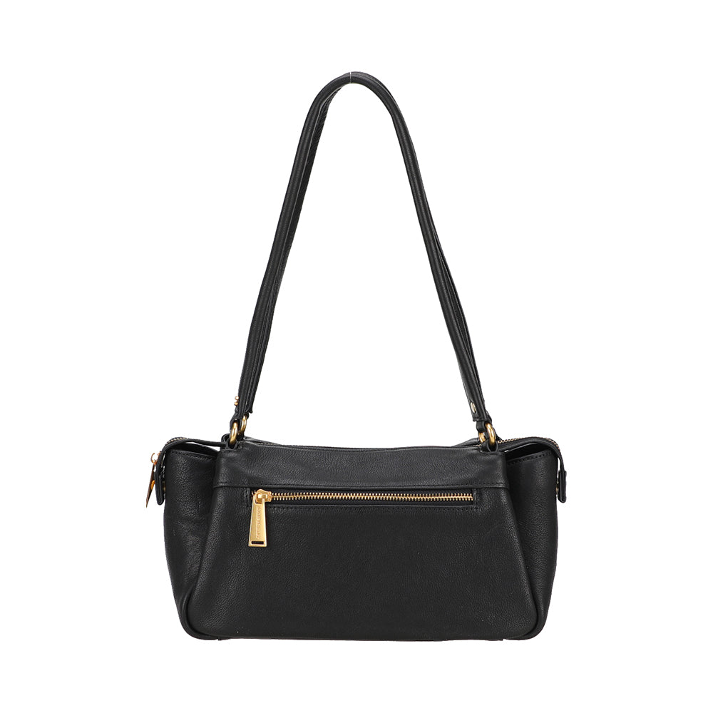 Elsa rectangular leather shoulder bag