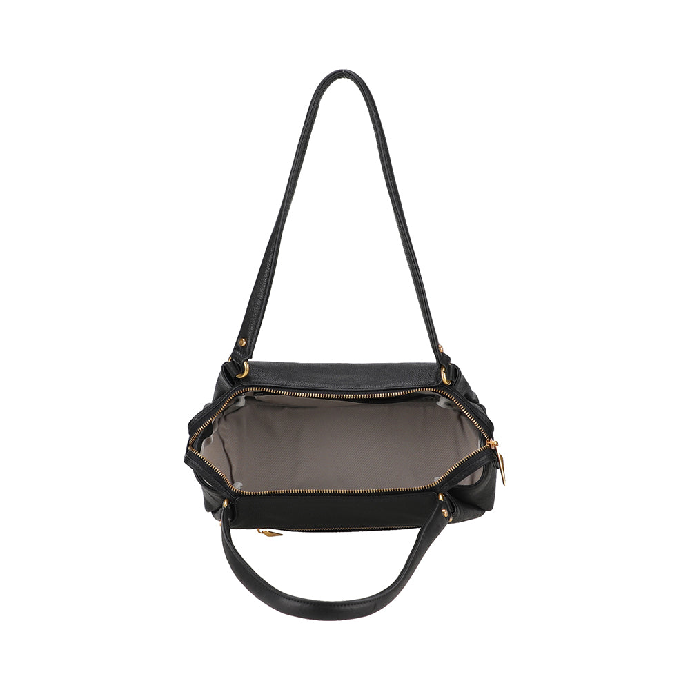 Elsa rectangular leather shoulder bag