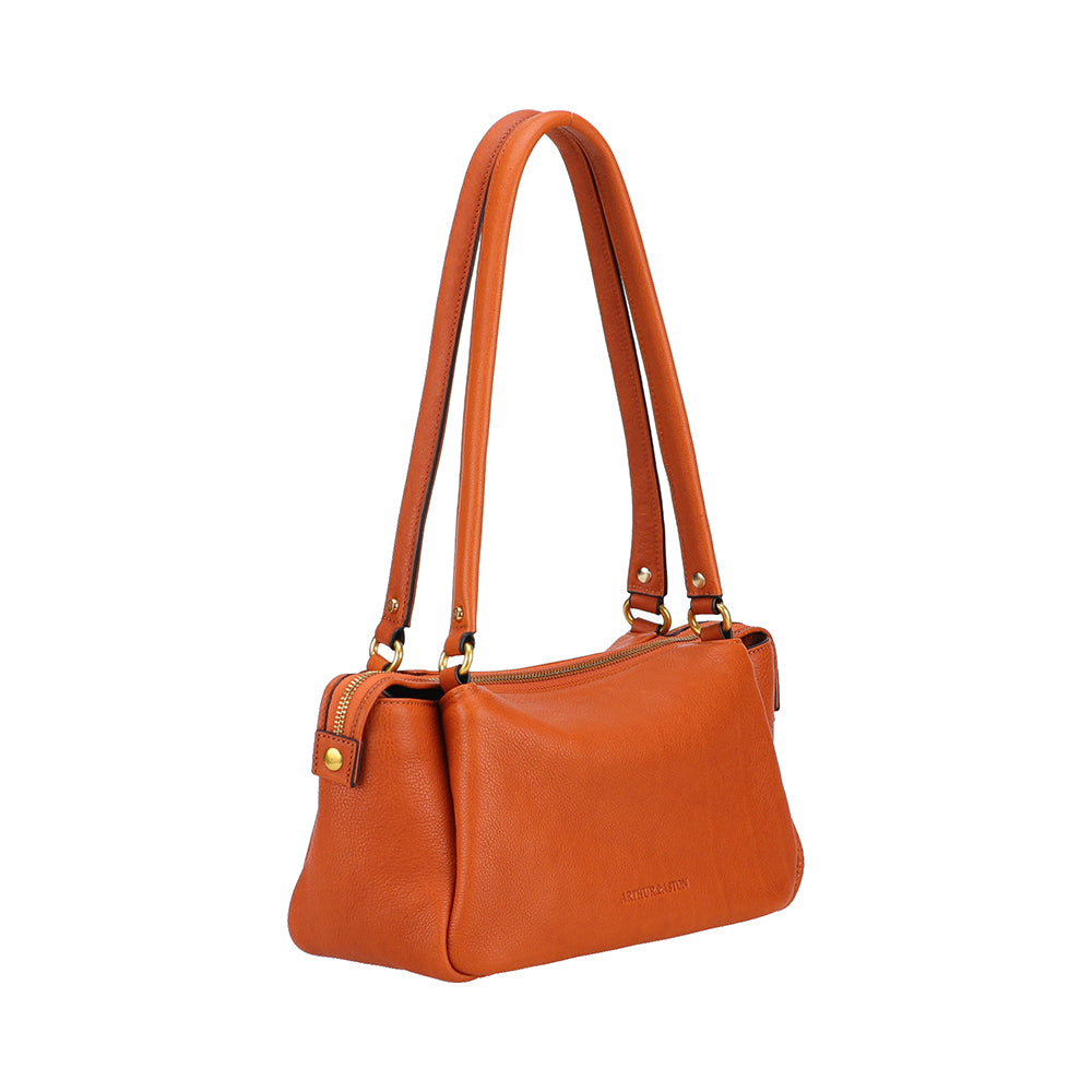 Elsa rectangular leather shoulder bag