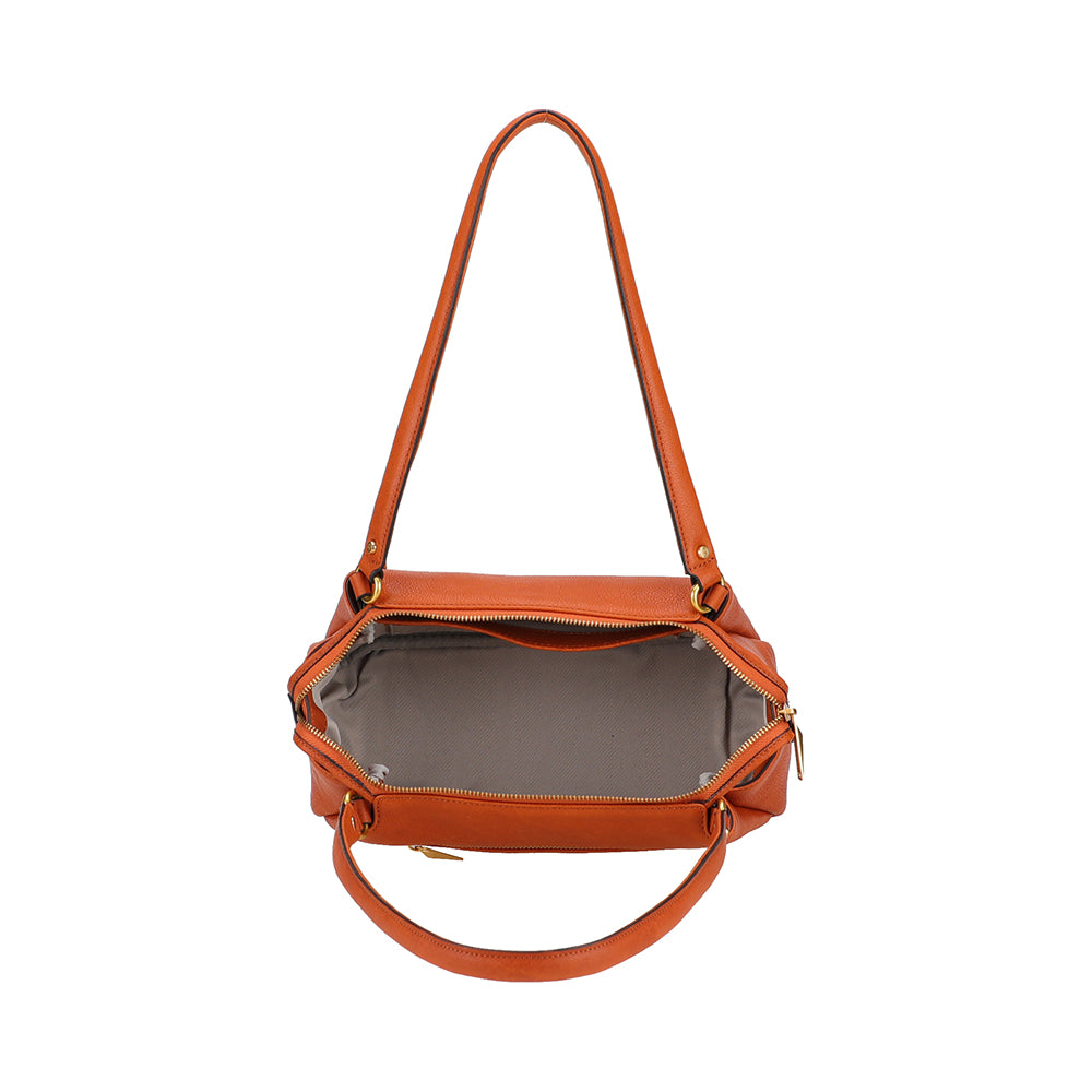 Elsa rectangular leather shoulder bag