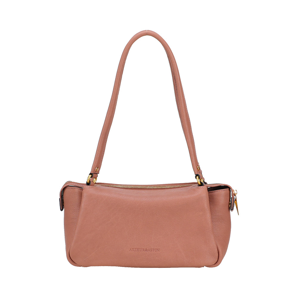 Elsa rectangular leather shoulder bag
