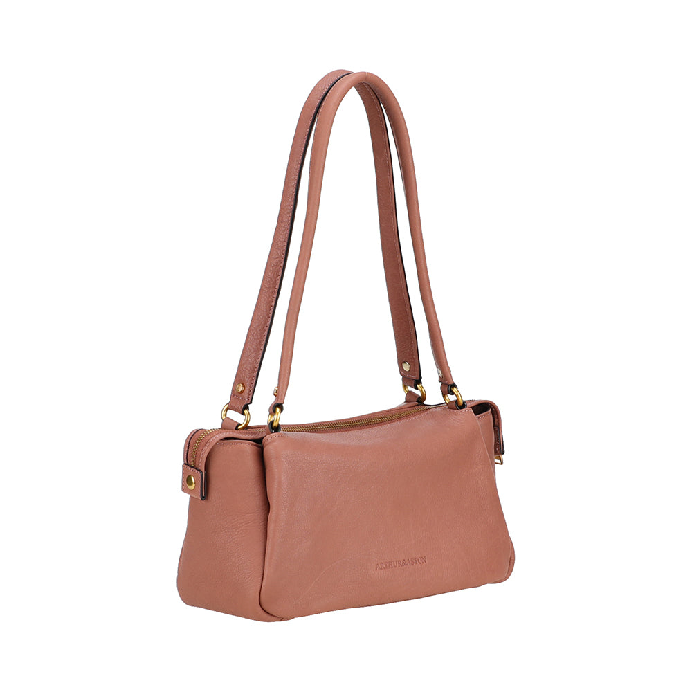 Elsa rectangular leather shoulder bag