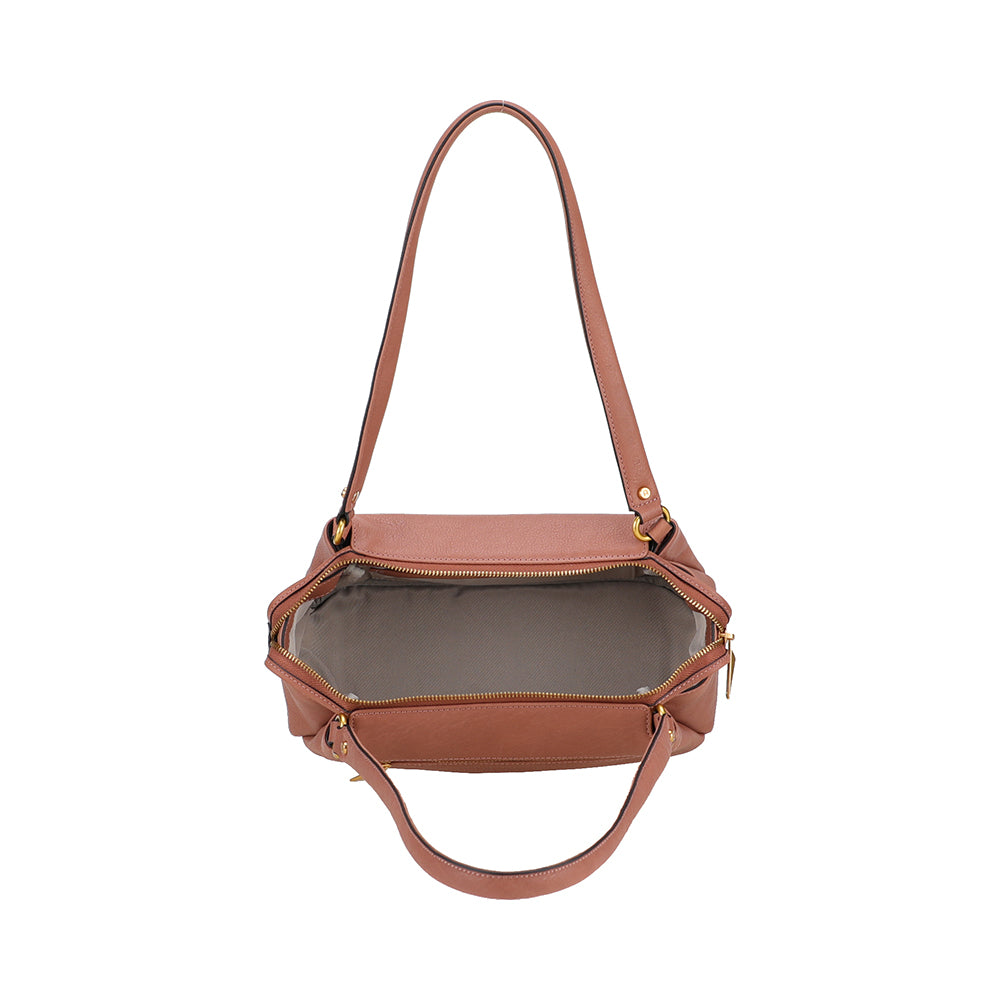 Elsa rectangular leather shoulder bag