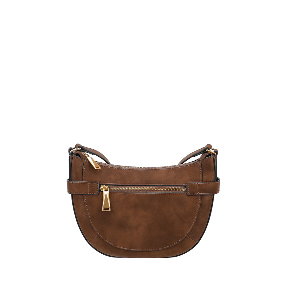 Sac bandoulière croûte de cuir Madelena