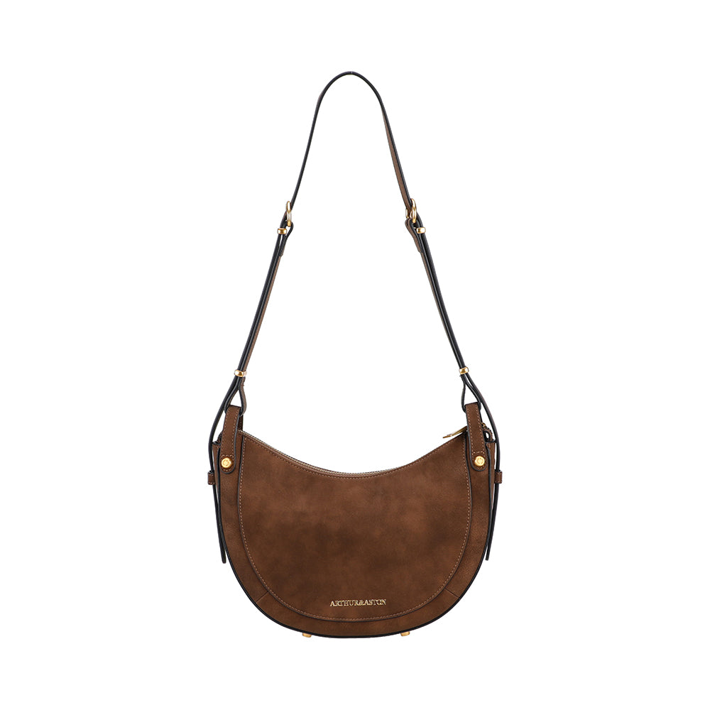Sac épaule bandoulière croûte de cuir Madelena