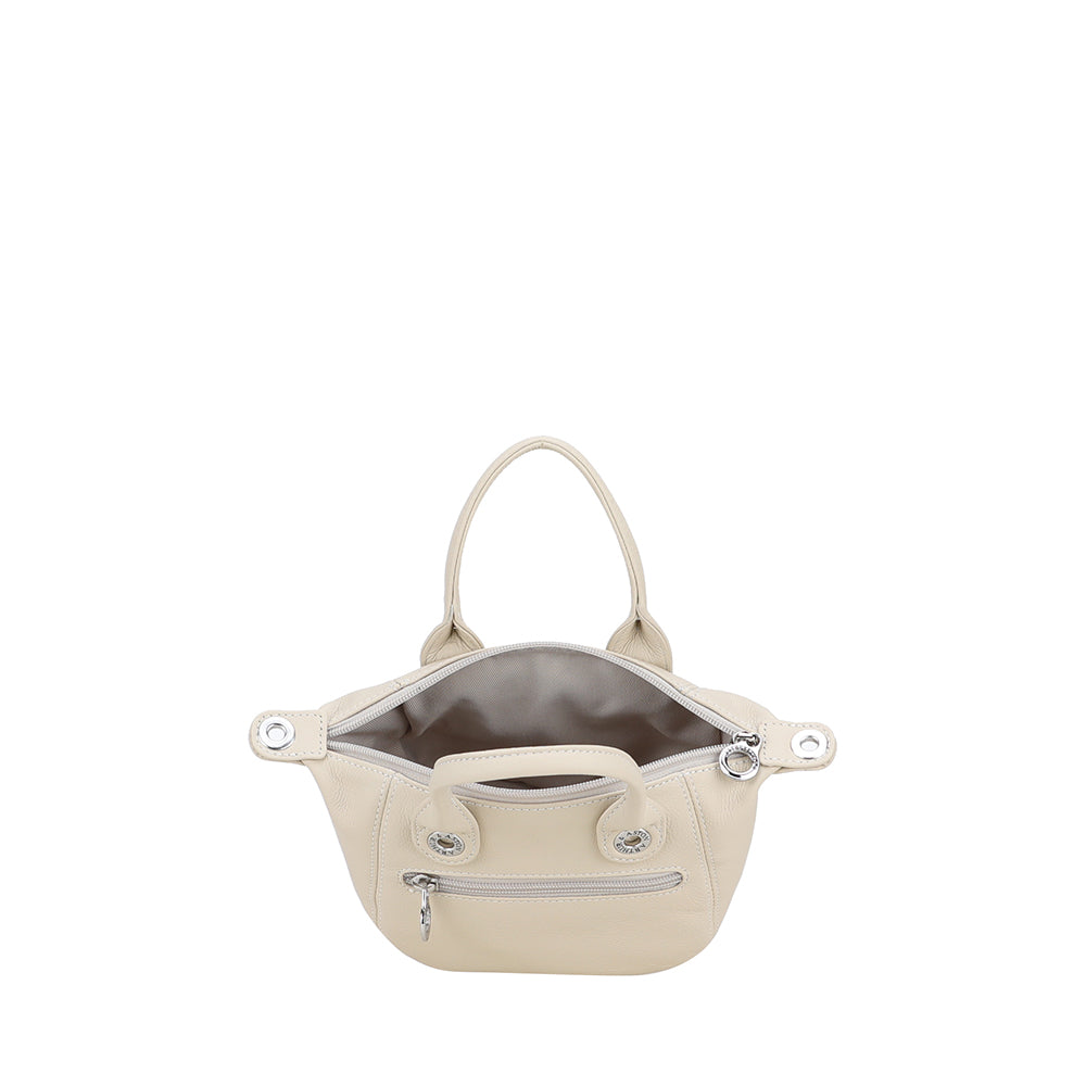 Mini sac cabas Louisa en cuir