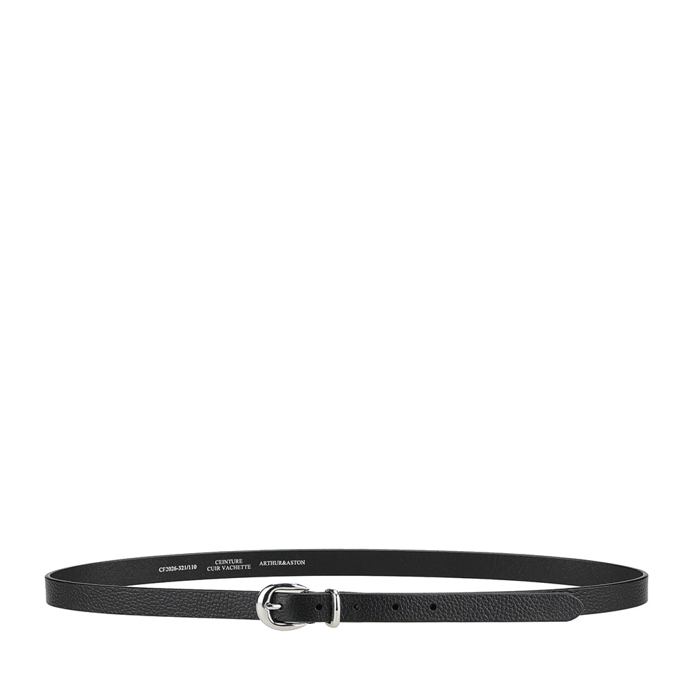 Ceinture femme fine cuir grainé