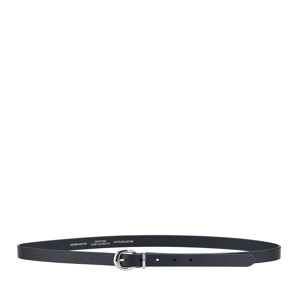 Ceinture femme fine cuir grainé