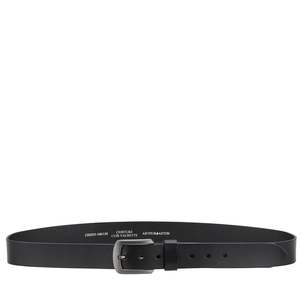 Ceinture homme large cuir lisse